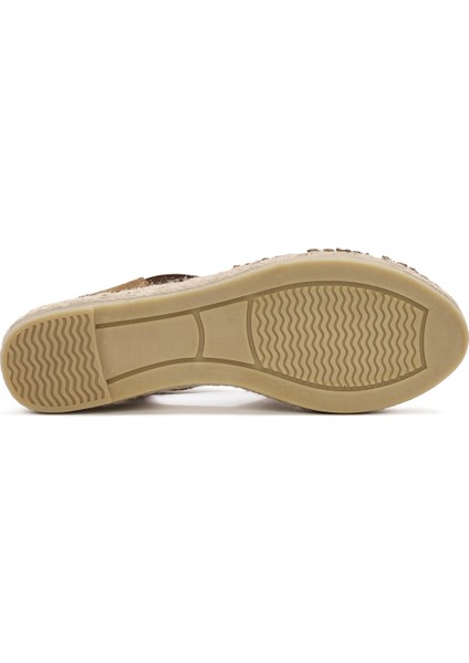 Kadın Taba Süet Deri Espadril Sandalet 25SFD205210