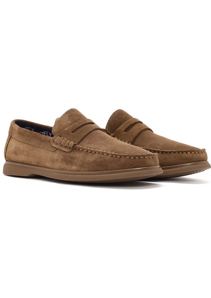 Fly Erkek Vizon Süet Deri Casual Loafer 25SFD632410