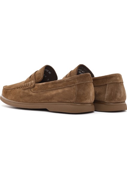 Fly Erkek Vizon Süet Deri Casual Loafer 25SFD632410
