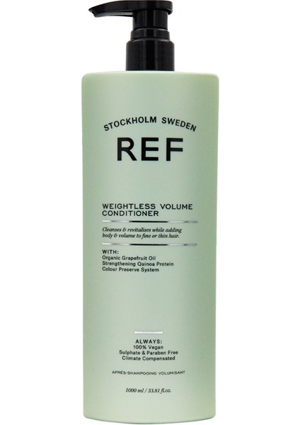 Ref Weightless Volume Shampoo 1000 ml