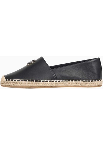 Logo Leather Espadrilles Ayakkabı