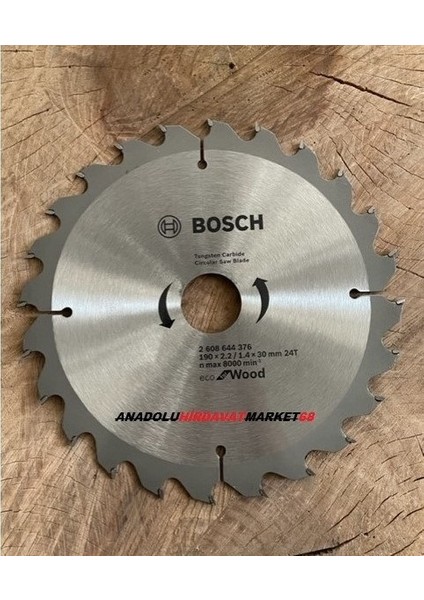 Elmas Ahşap Testeresi 190MM Sunta Mdf Kesme Testeresi 24DİŞ