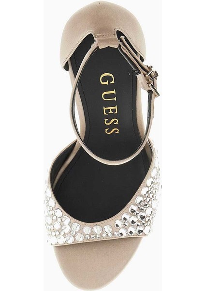 Kable Gümüş Taşlı Topuklu Ayakkabı fırsatları