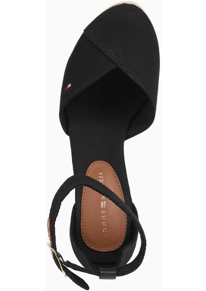 Flag High Wedge Espadrilles Topuklu Sandalet