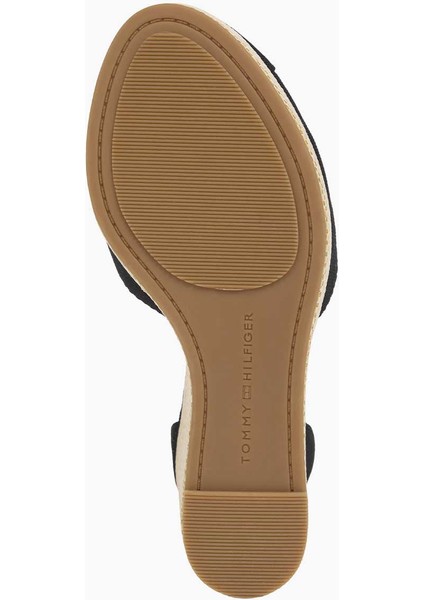 Flag High Wedge Espadrilles Topuklu Sandalet