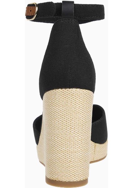 Flag High Wedge Espadrilles Topuklu Sandalet