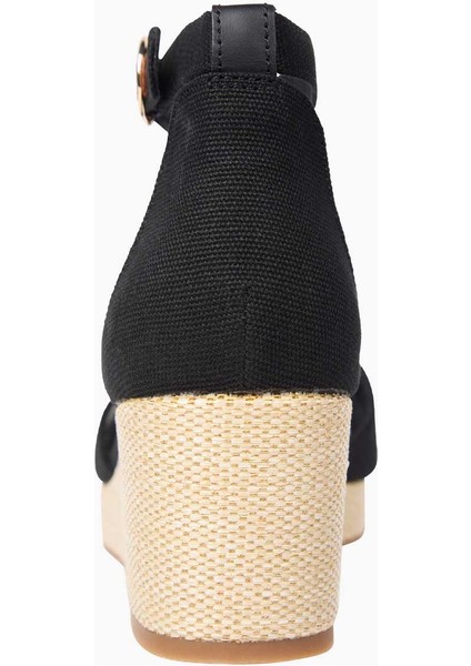 Flag Criss Cros Wedge Espadrilles Topuklu Sandalet