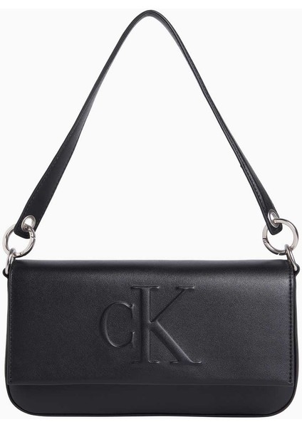 Sculpted Flap Shoulder Bag Omuz Çantası