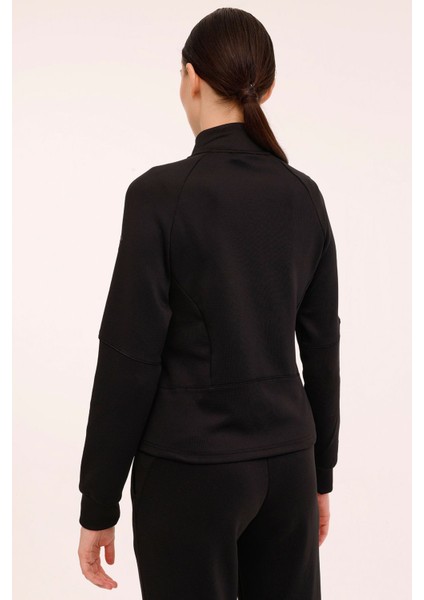 W-Ilsa Track Top 4pr Siyah Kadın Eşofman Üstü