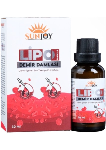Lipo Demir Içeren Sıvı Takviye Edici Damla 30 ml fiyatları