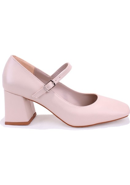 DZA07-1006085 Bej Klasik Topuklu Kadın Ayakkabı fiyatları