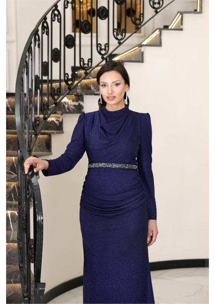Dilara Abiye Lacivert FVM208