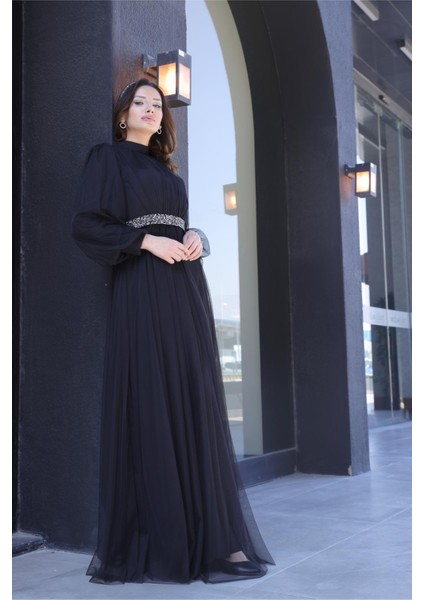 Alya Abiye Siyah FVM206