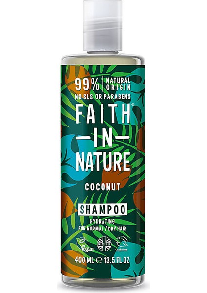 Faith In Nature Hindistan Cevizi Nemlendirici Şampuan 400 ml
