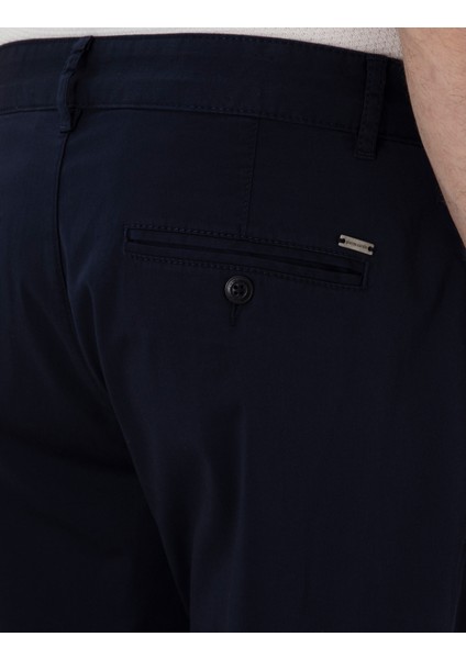 Erkek Lacivert Regular Fit Basic Kanvas Pantolon 50305473-VR033