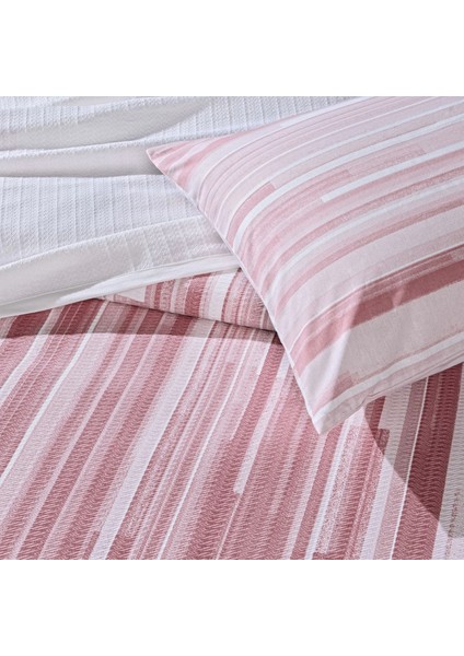 Baskılı Tek Kişilik Pamuklu Pike Takımı Grid Pembe fiyatları