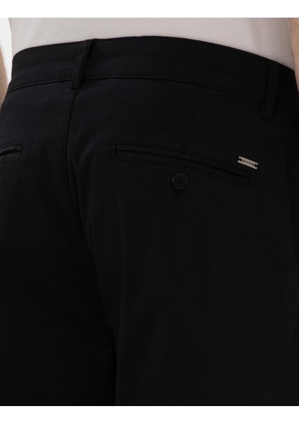 Erkek Siyah Slim Fit Yazlık Kanvas Pantolon 50305450-VR046