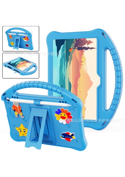 Apple iPad 7. / 8. / 9. Nesil 10.2inç Kılıf Sunflower Figürlü Standlı Çocuklar Için