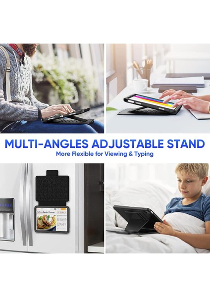 Apple iPad 11.Nesil A16 11inç/10.Nesil 10.9inç Kılıf Multifunction Leather Case