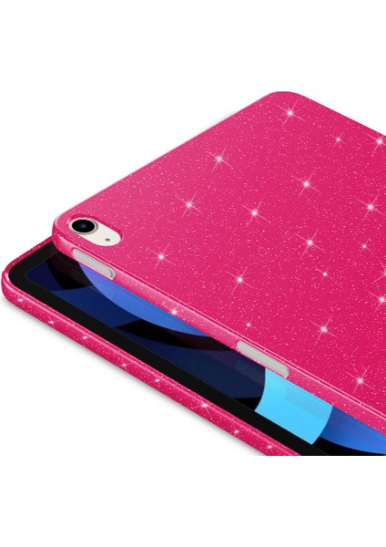 Apple iPad Air 11inç 2024 Air 4/5/6.Nesil 10.9 Tablet Kılıfı Işıltılı Parlak Görünüm Koton Case (10.Nesil Değildir)