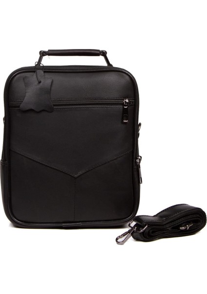 Şık ve kullanışlı büyük deri çanta, 20x24cm, siyah renk, zarif tasarım fırsatları