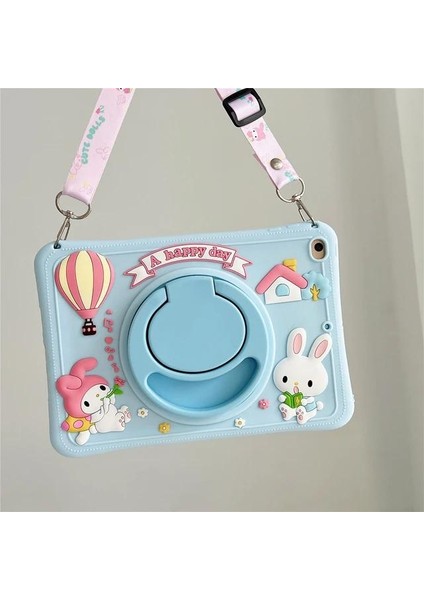 Apple iPad 11.Nesil A16 11inç/10.Nesil 10.9inç Kılıf Cute Dolls Standlı Eğlenceli 3D Karekterli Çocuk Kılıfı fırsatları