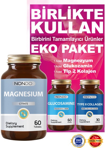 Magnezyum Glukozamin Tip 2 Kolajen