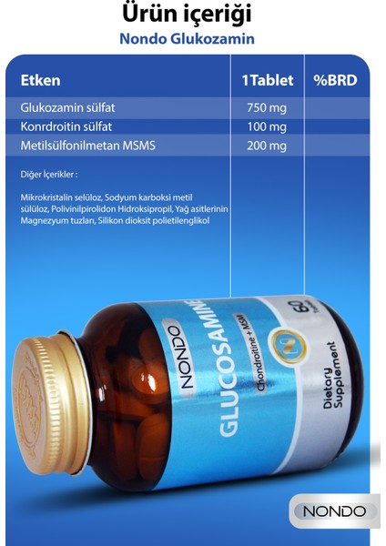 Magnezyum Glukozamin Tip 2 Kolajen
