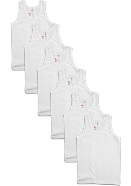 Erkek Çocuk Beyaz Penye Atlet