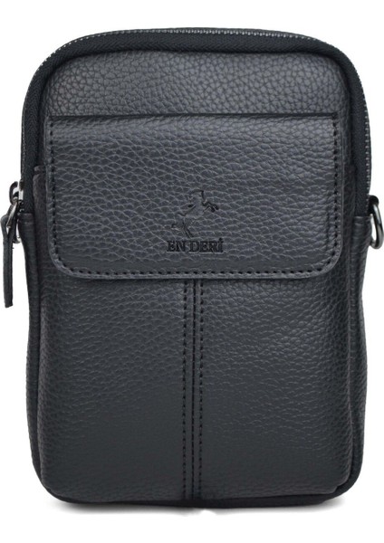 Şık ve hafif erkek askılı omuz çantası, dayanıklı suni deri, siyah renk modelleri