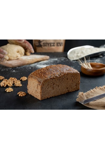 Ekşi Mayalı Siyez Ekmeği Cevizli 1 kg