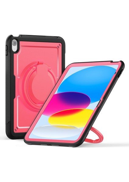 Apple iPad 11.Nesil A16 11inç/10.Nesil 10.9inç Kılıf Handle Ring Yüzüklü Amour Tank Case Fuji