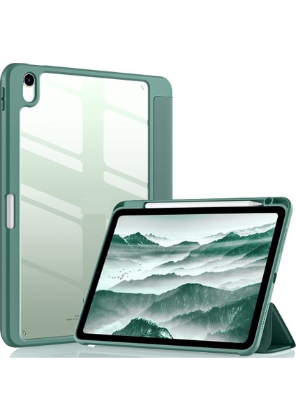 Apple iPad 11.Nesil A16 11inç/10.Nesil 10.9inç Kılıf Grafiti Şeffaf Kalem Bölmeli