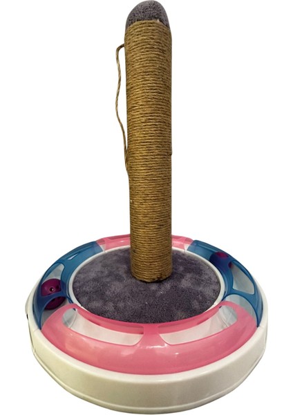 Tünel Top Oyuncaklı Kedi Tırmalaması 45 cm