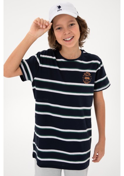 Erkek Çocuk Lacivert Tişört Basic 50295559-VR033