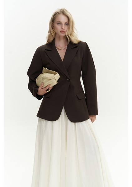 Mai Briella Belden Oturtmalı Kahve Blazer