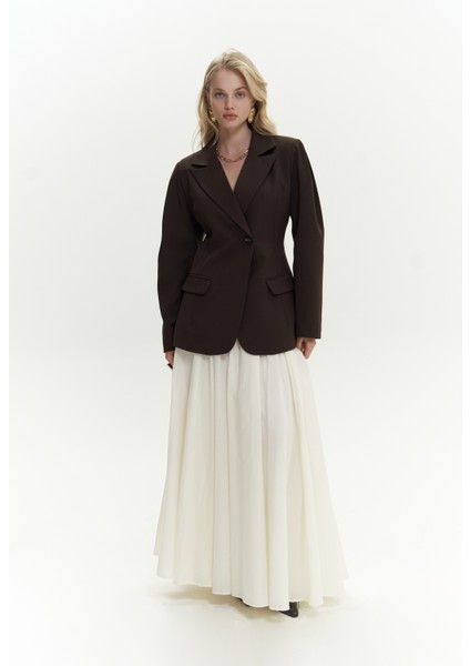 Mai Briella Belden Oturtmalı Kahve Blazer