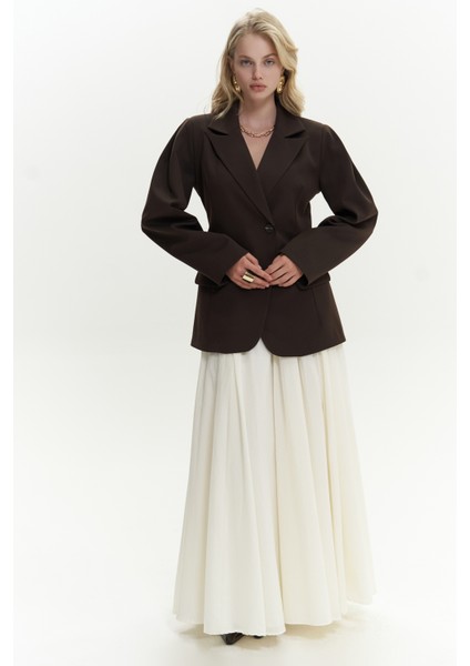 Mai Briella Belden Oturtmalı Kahve Blazer