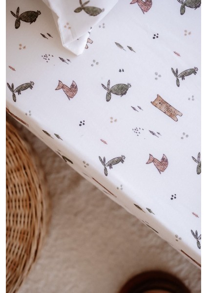 Bebek Boy Lastikli Çarşaf Seti | Woodland fırsatları