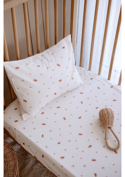 Bebek Boy Lastikli Çarşaf Seti | Boho Butterfly