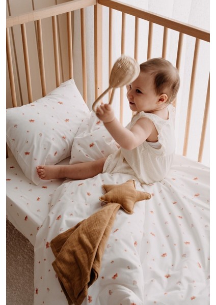 Bebek Boy Lastikli Çarşaf Seti | Boho Butterfly