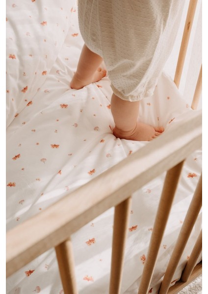 Bebek Boy Lastikli Çarşaf Seti | Boho Butterfly