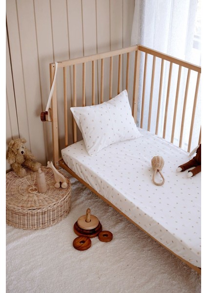 Bebek Boy Lastikli Çarşaf Seti | Daisy Leaves modelleri