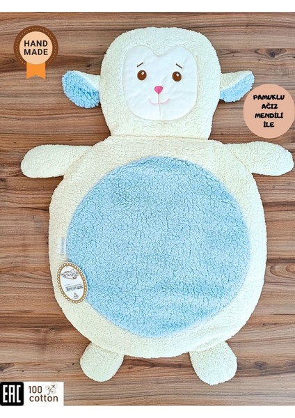 Bebek Alt Açma Minderi & Kuzu Nakış Işlemeli / Bebek Oyun Matı & Bakım Örtüsü /doğum Hediyesi