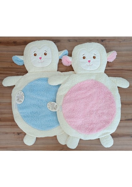 Bebek Alt Açma Minderi & Kuzu Nakış Işlemeli / Bebek Oyun Matı & Bakım Örtüsü /doğum Hediyesi