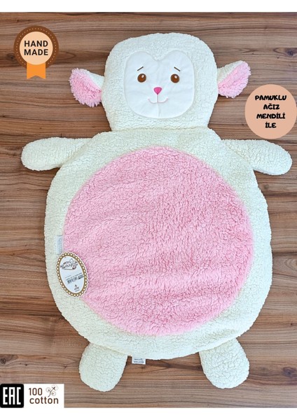 Bebek Alt Açma Minderi & Kuzu Nakış Işlemeli / Bebek Oyun Matı & Bakım Örtüsü /doğum Hediyesi