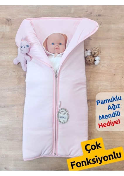 Kadife Kız Bebek Fermuarlı Battaniye