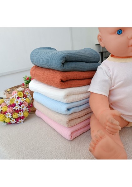 4 Kat Müslin Bebek Battaniyesi 80X90CM Çok Amaçlı Örtü Battaniye Havlu Yenidoğan Hediyelik fırsatları