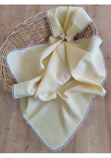 Bebek Battaniyesi Bebek Örtüsü Puset Örtüsü Çok Amaçlı Bebek Pikesi Mevsimlik Hediyelik 80X90 cm fiyatları