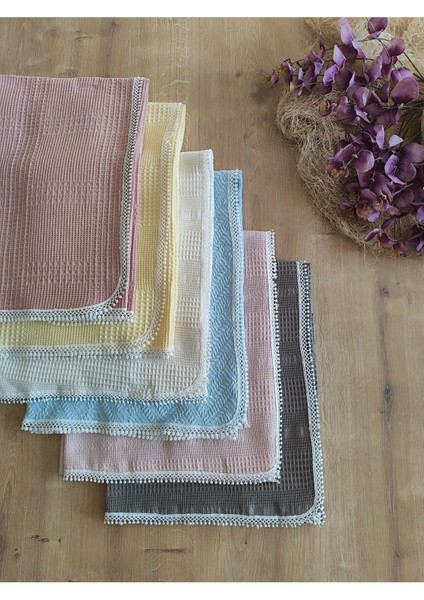 Bebek Battaniyesi Bebek Örtüsü Puset Örtüsü Çok Amaçlı Bebek Pikesi Mevsimlik Hediyelik 80X90 cm